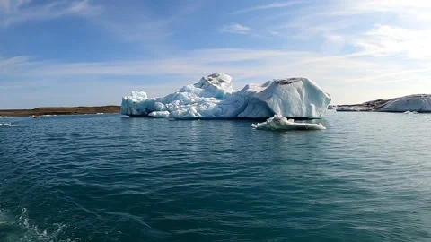 Blue icebergs Stock Footage 333264914