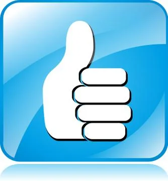 Blue like icon Stock Illustration