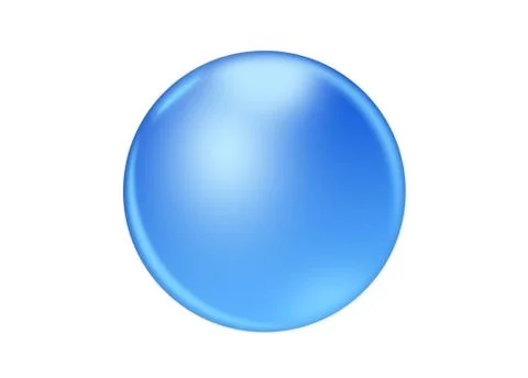 Blue icon on white background Stock Photos