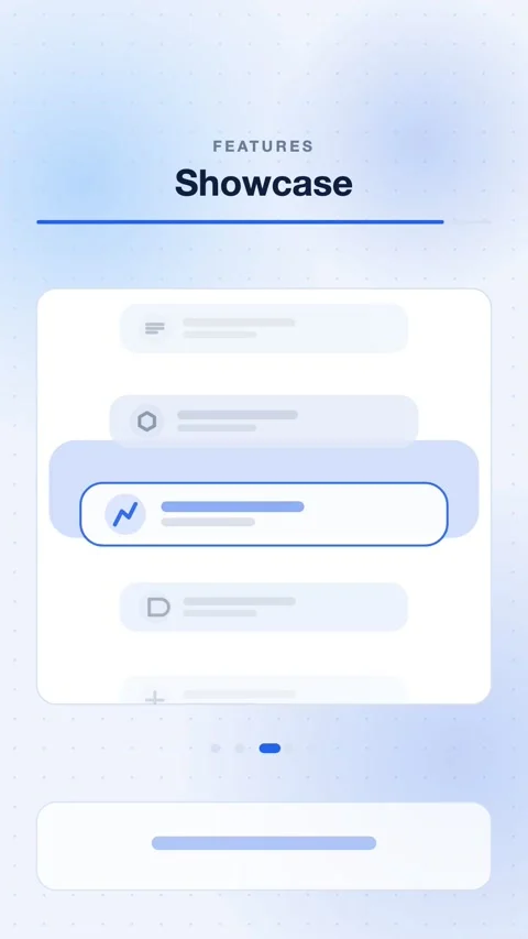 Blue Icons Scrolling Through A Focus Zone Vertical Animated Background For Stock Footage 343854871