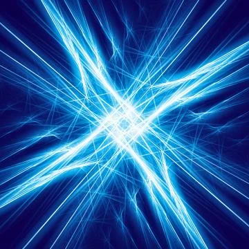 Blue icy star Stock Illustration