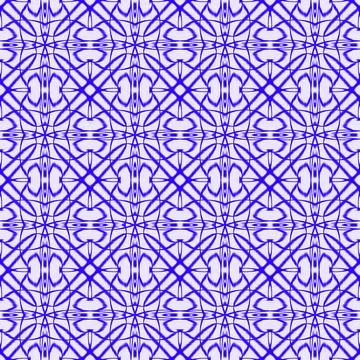 Blue Ikat Seamless Pattern Illustrazione stock