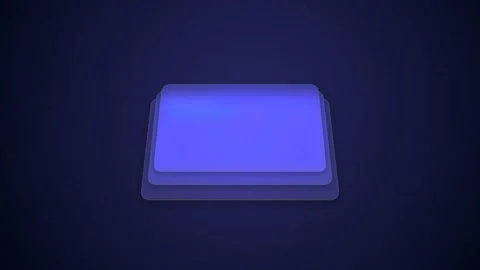 Blue illuminated tablet rests on dark surface Stock Footage 340567946