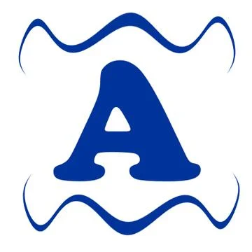 Blue A Stock Illustration