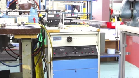 Blue indusrial machine Stock Footage 66766619