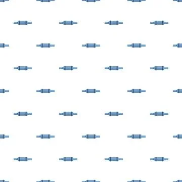 Blue industrial cylinder pipe element seamless pattern 스톡 일러스트