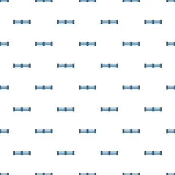 Blue industrial pipe pattern creating seamless background Stockillustratie