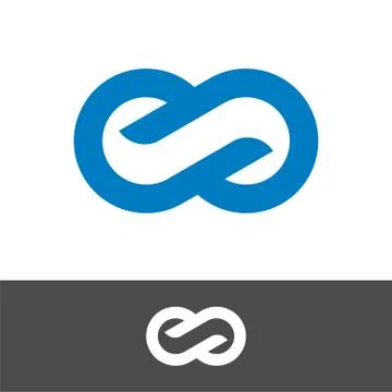 Blue Infinity S Letter Logo Template Illustration Design. EPS 10. Stock Illustration