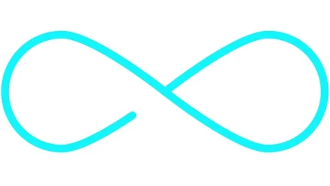 Blue infinity white Stock Footage 327852085