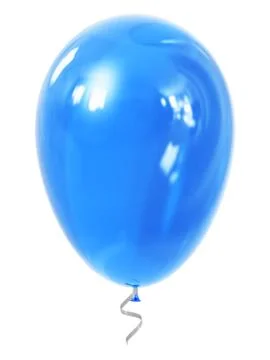 Blue inflatable air balloon Stock-Illustration