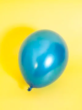 Blue Inflatable balloon Foto stock