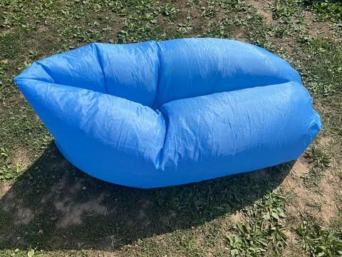 Blue Inflatable Hammock Stock Photos