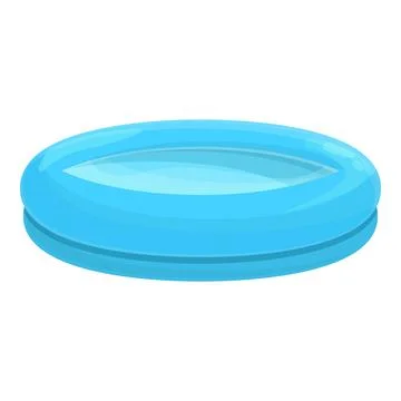 Blue inflatable pool icon cartoon . Float swim イラスト素材