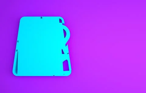 Blue Infographic of city map navigation icon isolated on purple background. M イラスト素材