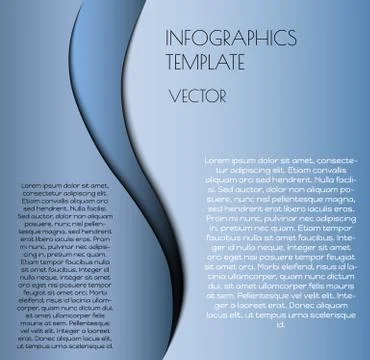 Blue infographics Stock Illustration