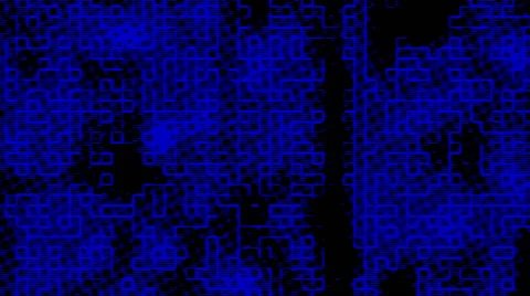 Blue Information Grid Matrix Digital Background Stock Footage 64712048