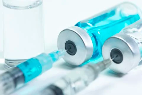 Blue injection Stock Photos
