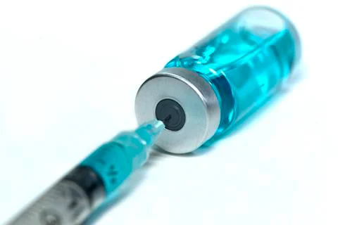 Blue injection Stock Photos