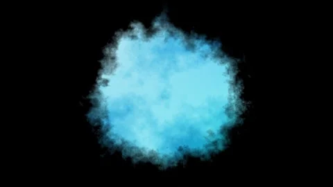 Blue ink bleeding animation Stock Footage 311899143