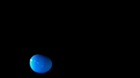 Blue Ink Bubble Floating Underwater On Black Background Video stock 339301255