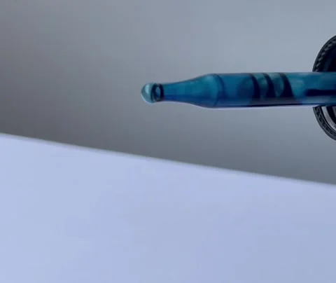 Blue Ink Bubble small Stock Footage 252019524