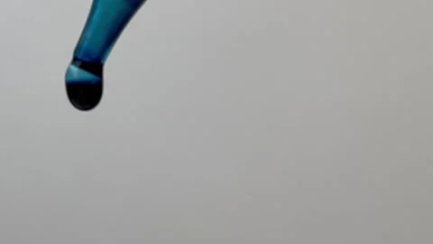 Blue Ink Drop Stock Footage 252019632