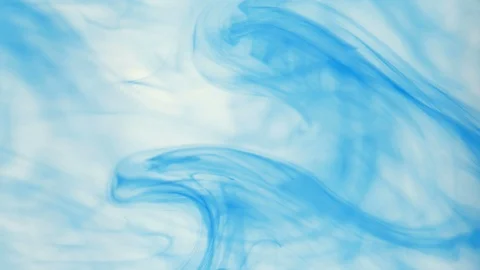 Blue ink drops in water Stock Footage 100531894