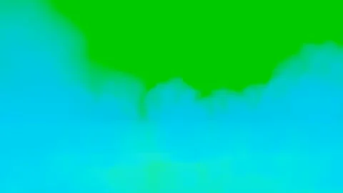 Blue Ink Flow Animation on Green Screen Video stock 318955913