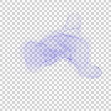 Blue Ink Shape Stock Photos
