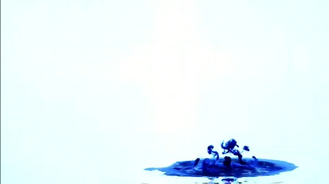 Blue ink special effect background Stock Footage 796773