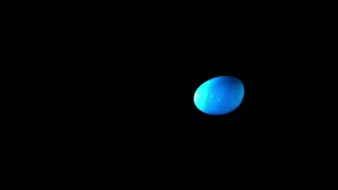 Blue Ink Sphere Entering Water On Black Background Stock Footage 339301260