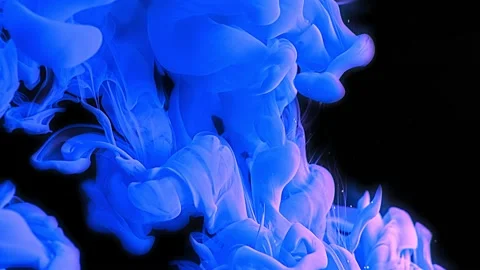 Blue ink splash Stock Footage 152653039