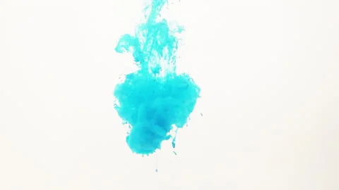 Blue Ink Splash Ink Tank HD Stock Footage 165537858