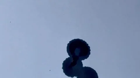 Blue Ink Splatter Stock Footage 252019538