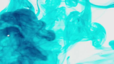 Blue ink spreads in water. Stockbeeldmateriaal 236822749