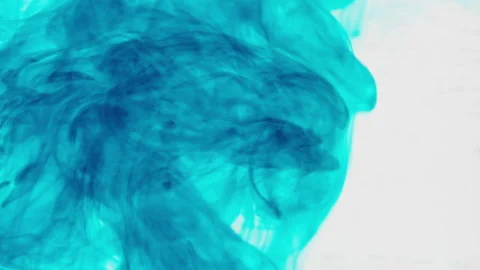 Blue ink spreads in water. Stock Footage 236822972