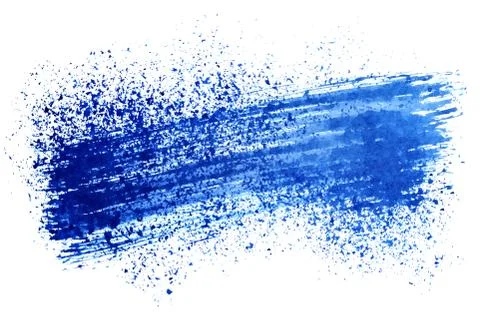 Blue ink strokes Stock Photos