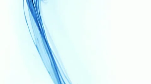 Blue ink in water Stock Footage 21945236