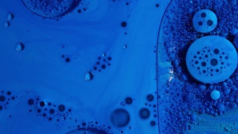 Blue ink in the water Stock Footage 81247536