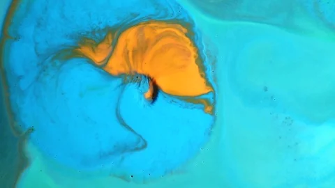 Blue ink in the water Stock-Footage 81942439