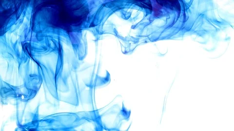 Blue ink in water Stock Footage 89840706