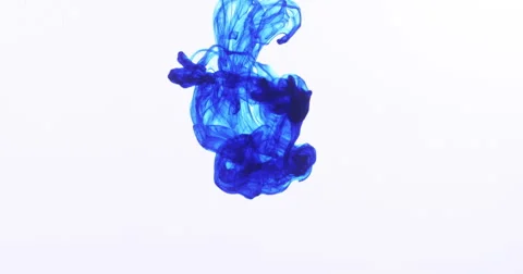 Blue ink on white Stock-Footage 42716273