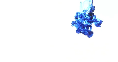Blue ink on white right Stock Footage 42905199
