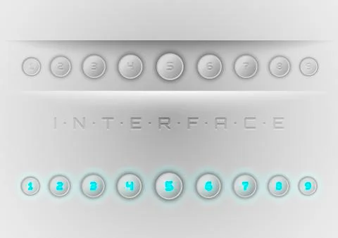 Blue interface Stockillustratie