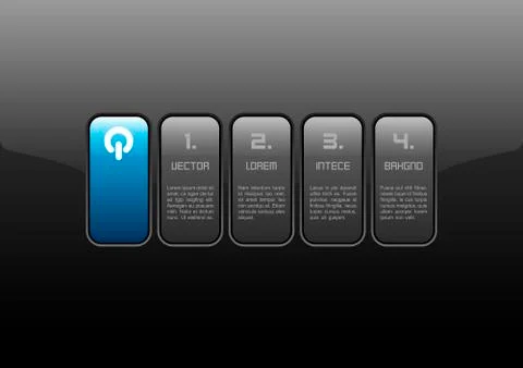 Blue interface Stock Illustration