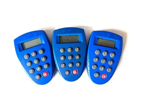Blue internet banking security token Stock Photos