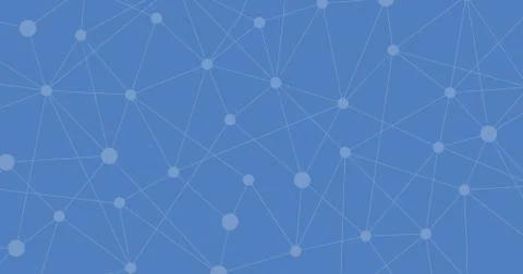 Blue Internet connection, molecular abstract background. sense of science and Stock Illustration
