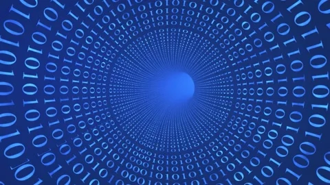 Blue Internet Connection Tunnel Stock Footage 145219354