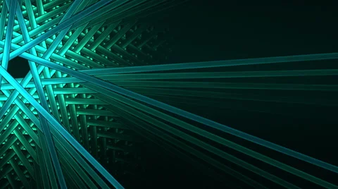 Blue Intersected Sticks In Circular Motion Video stock 50196101