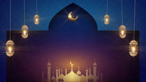 Blue Islamic Background Video stock 268809958